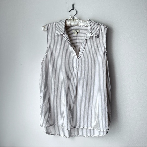 Style & Co sleeveless pullover cotton linen top Sz XL - Picture 2 of 5